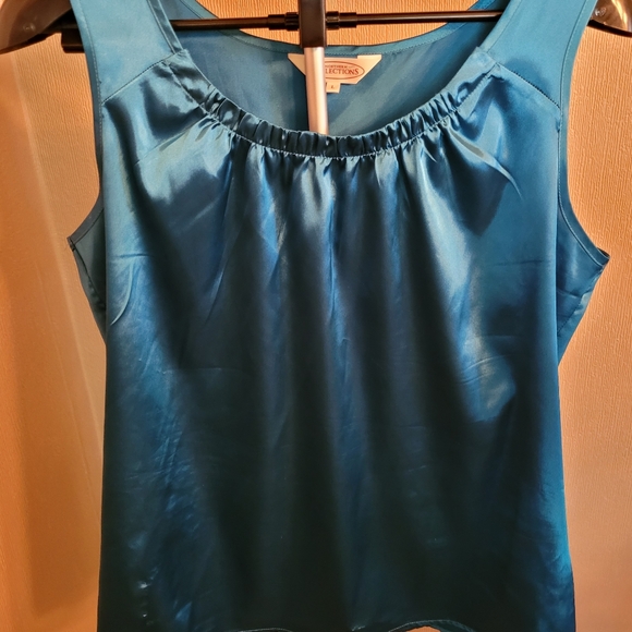 Vibrant Blue Open Cardigan with Matching Cami - Picture 4 of 6